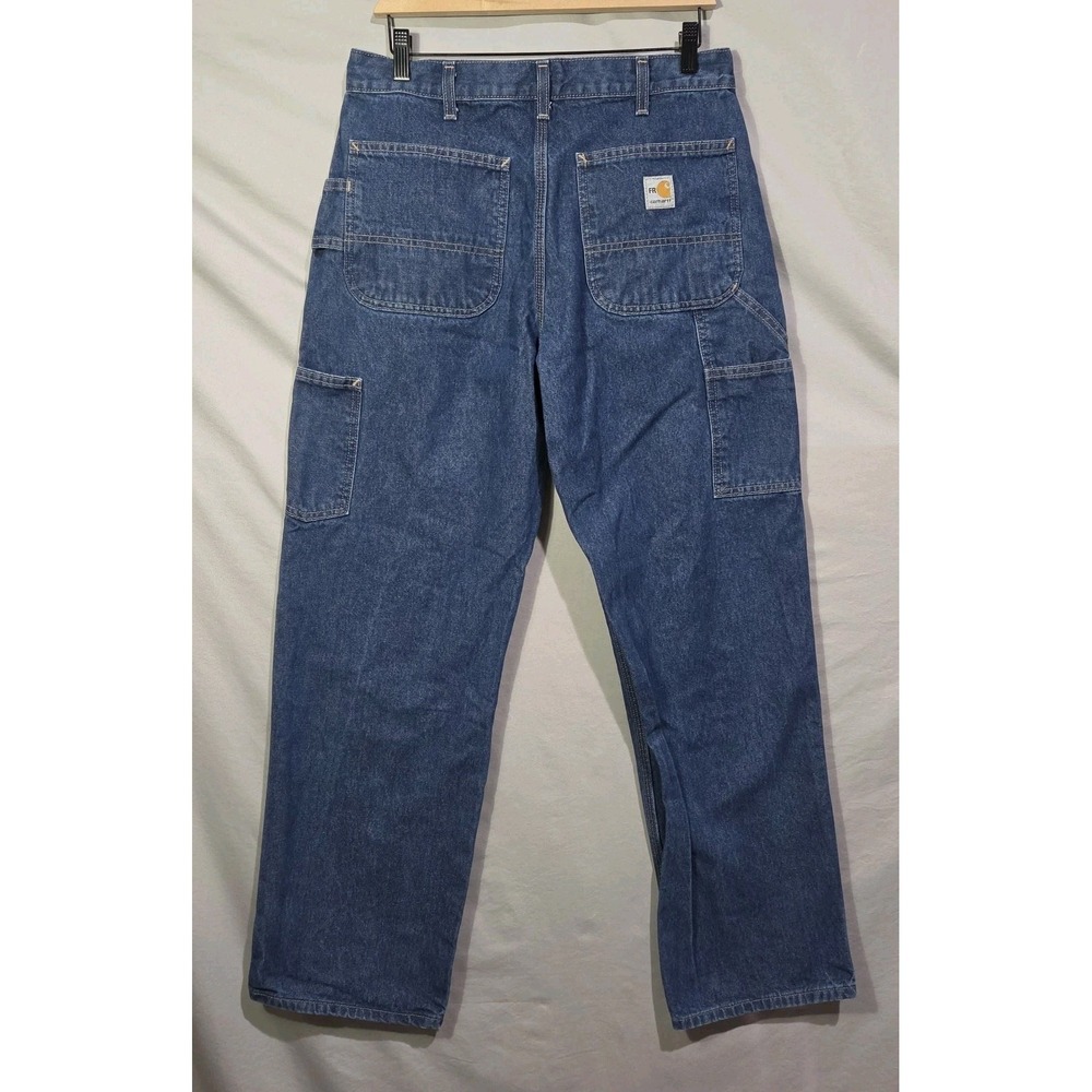 Carhartt FR NFPA 2112 Carpenter Utility Denim Jeans Men's 32X32 FRB13 DNM Fire‎